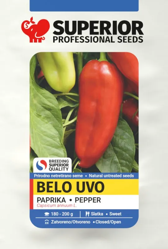 Belo uvo — Paprika, Profesionalna proizvodnja