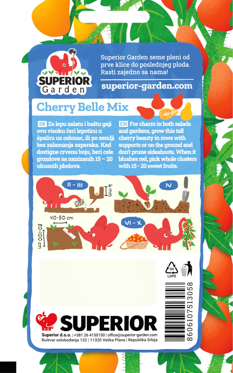 Cherry Belle — pakovanje