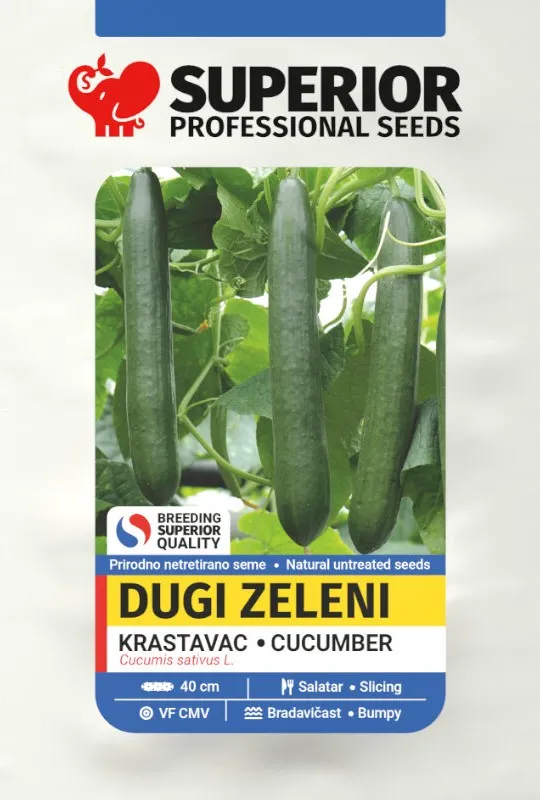 Dugi zeleni — Krastavac, Profesionalna proizvodnja