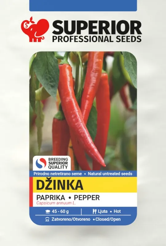 Džinka — Paprika, Profesionalna proizvodnja