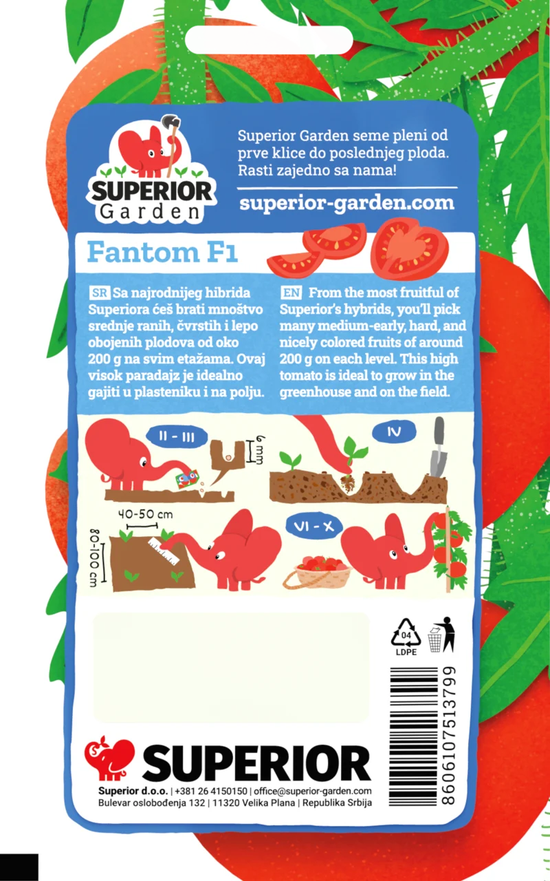 Fantom F1 — pakovanje