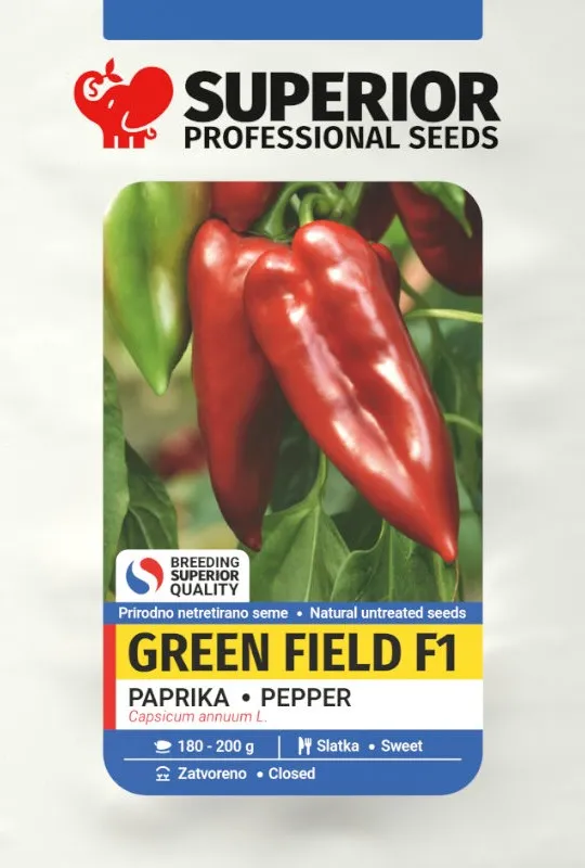 Green field F1 — Paprika, Profesionalna proizvodnja