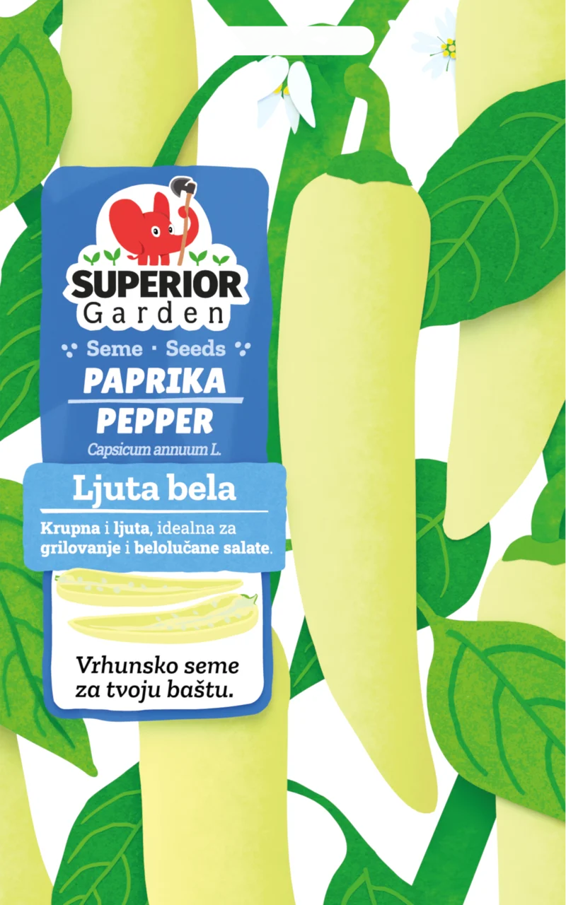 Ljuta bela — pakovanje