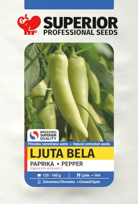 Ljuta bela — Paprika, Profesionalna proizvodnja