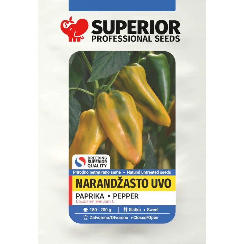 Narandžasto uvo — pakovanje